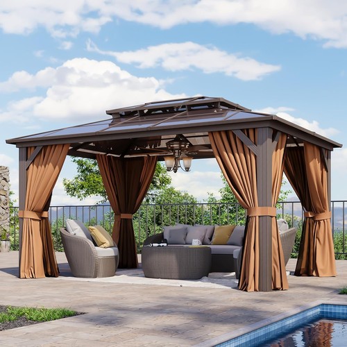X10 14x12ft hardtop gazebo - 14x12ft,
