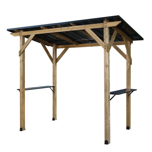 Aoodor bbq 8x5 wooden - bbq, grill