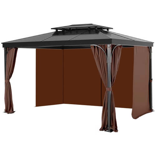 Outdoor gazebo privacy curtain - outdoor,