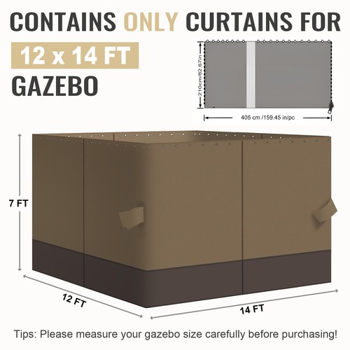 Aoodor x14 gazebo - 12'x14',