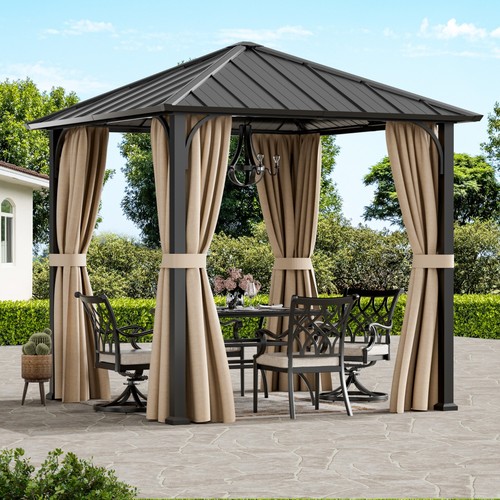 Outdoor hardtop gazebo - 8'x8',