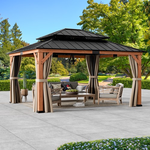 Outdoor gazebo 15 cedar - 15',