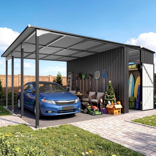 12x16 lean gazebo metal - lean-to,