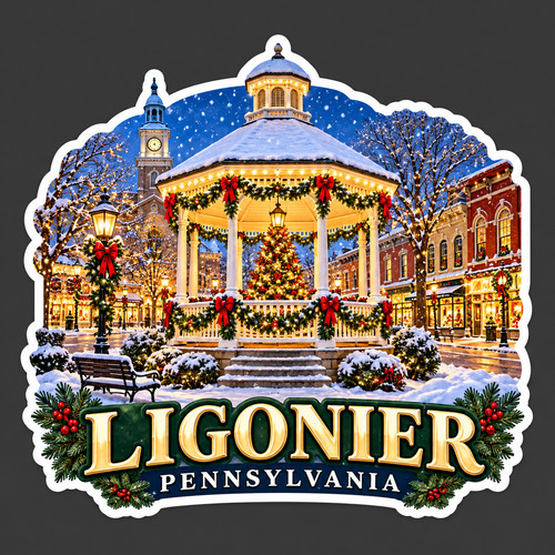 Ligonier sticker vinyl decal - ligonier,