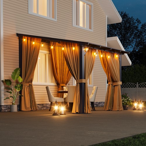 Lean gazebo wall mounted - to,
