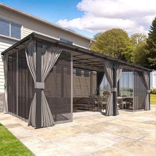 Gazebo for patio wall - gazebo, wall-mounted