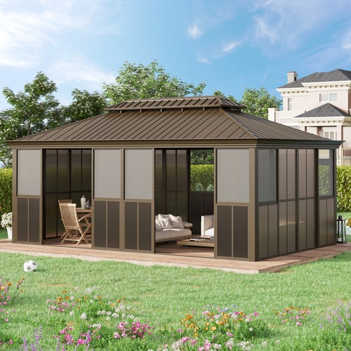 20x12 hardtop sunroom gazebo - 20x12,